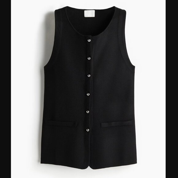 H&M Black Knit Vest Top - Picture 2 of 6